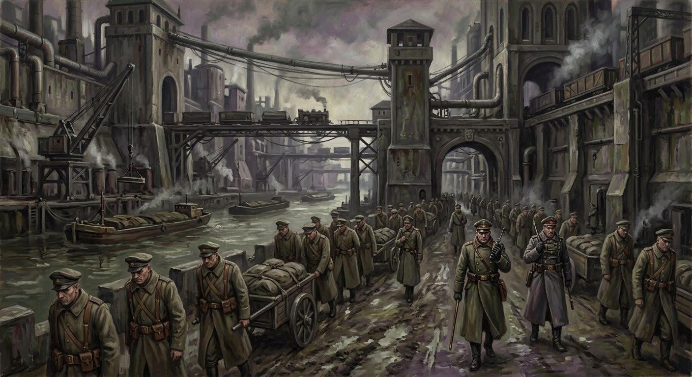 The Rhine Corridor — The Rhine Corridor, rendered as oil-painting.