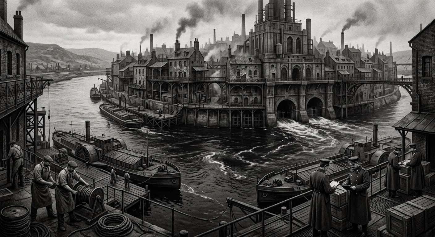 The Rhône — On the Northern Bend and the City That Performs Its Scars, rendered as photograph.