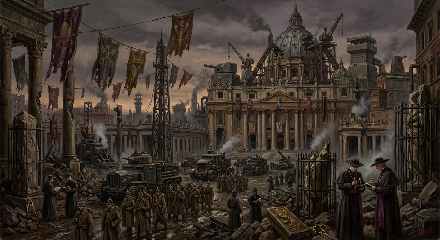 Rome — Rome, rendered as oil-painting.
