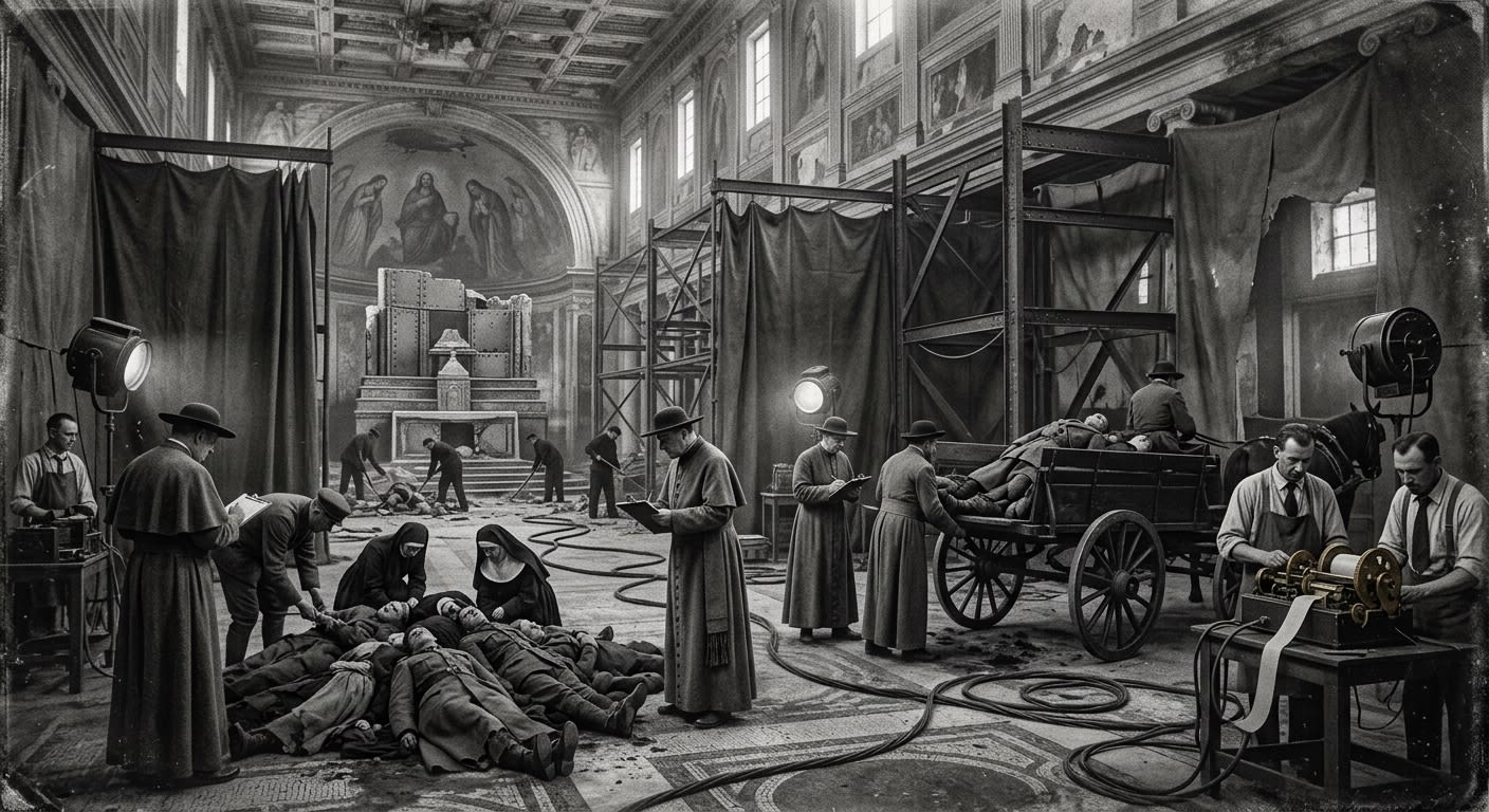 Rome — On the First Deaths of Rome, rendered as photograph.