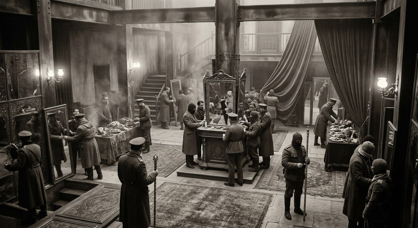 Shattered Courts — On the Raising of the Courts, rendered as photograph.