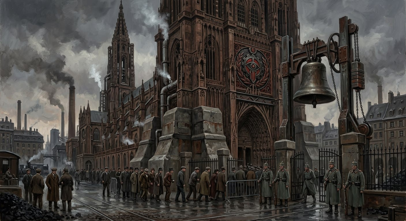 Strasbourg Cathedral — Strasbourg Cathedral, rendered as oil-painting.