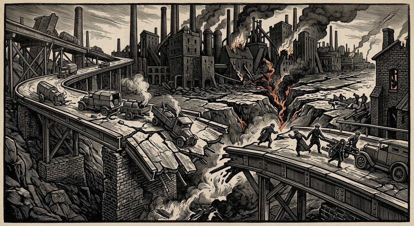 Thrace — On the Sundering in the South-East, rendered as woodcut.