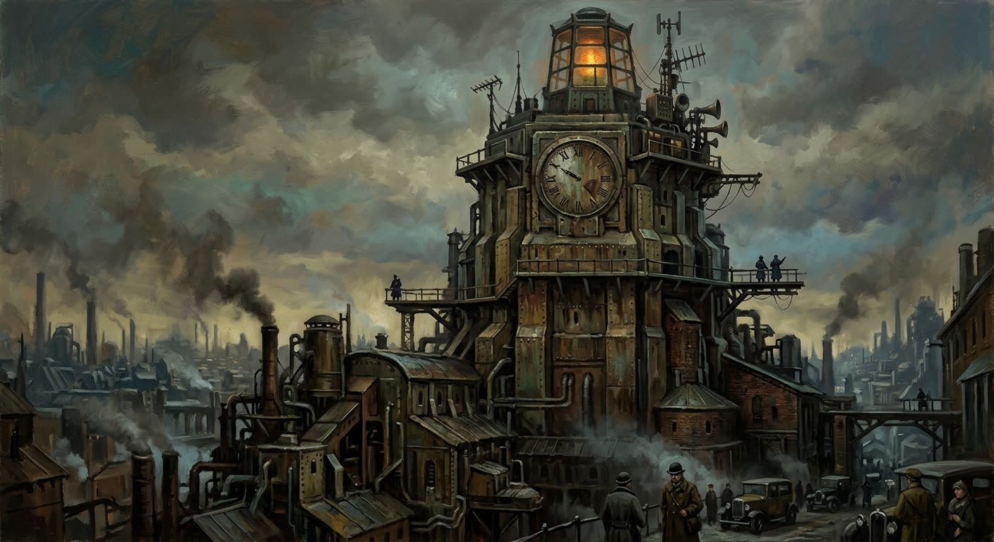 Tower Nine — Tower Nine, rendered as oil-painting.