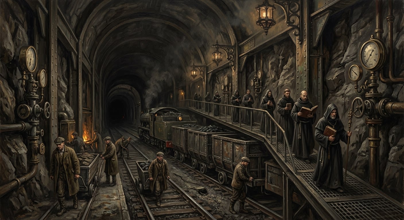 Transit Spine — Transit Spine, rendered as oil-painting.