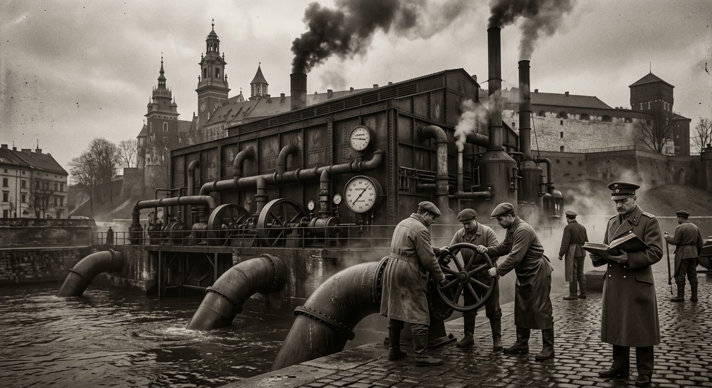Vistula — On Kraków, Wawel, and the First Use of Water, rendered as photograph.