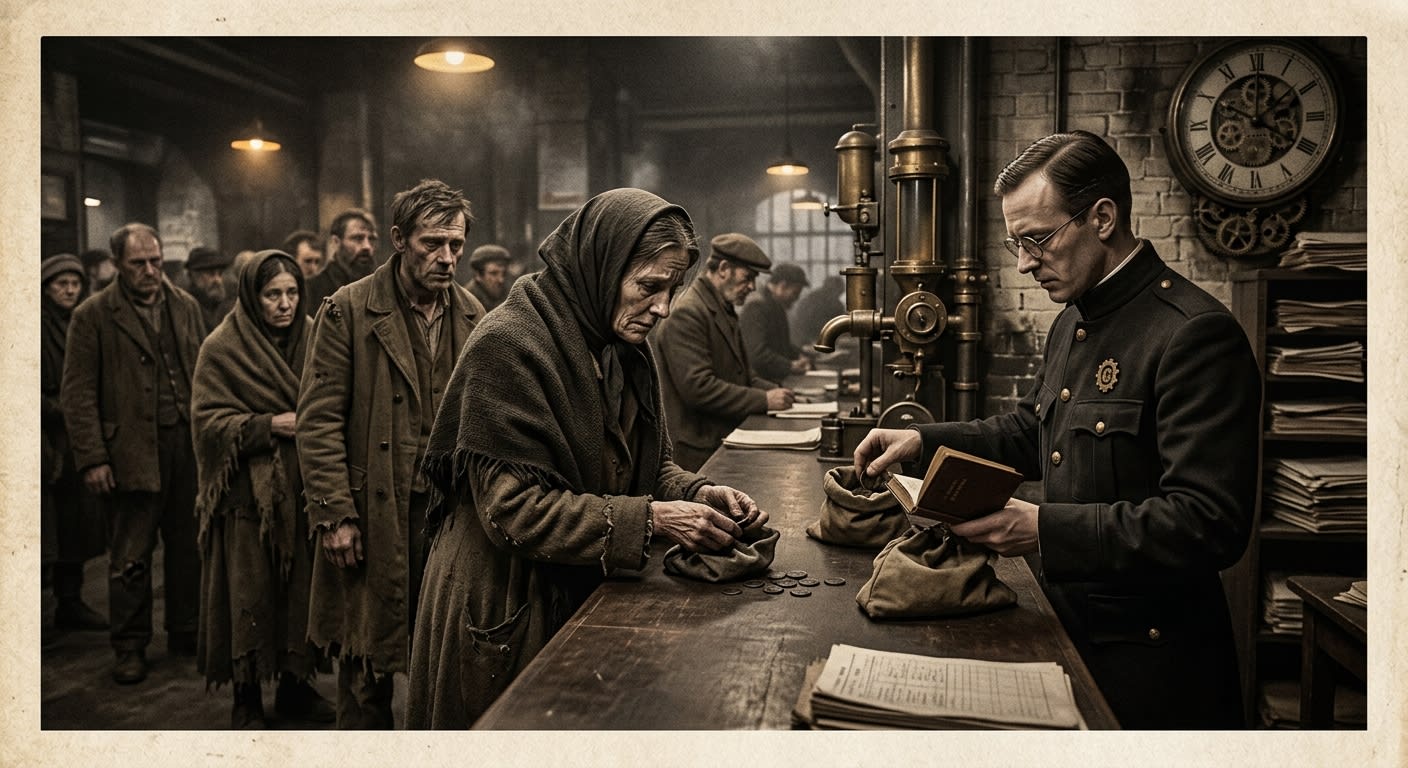 Widow's Pennies — On the First Famine Precedent, rendered as photograph.