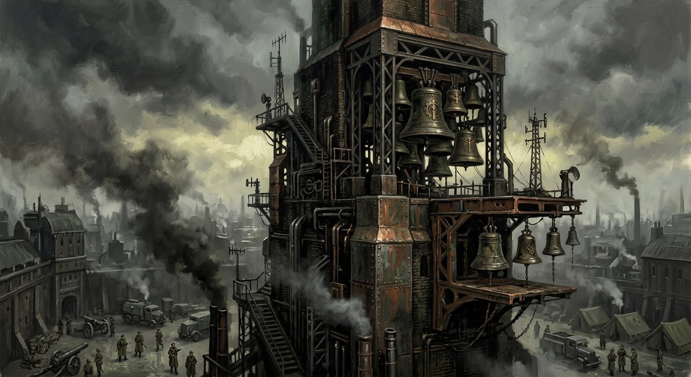 Belfry of the Hinge — Belfry of the Hinge, rendered as oil-painting.