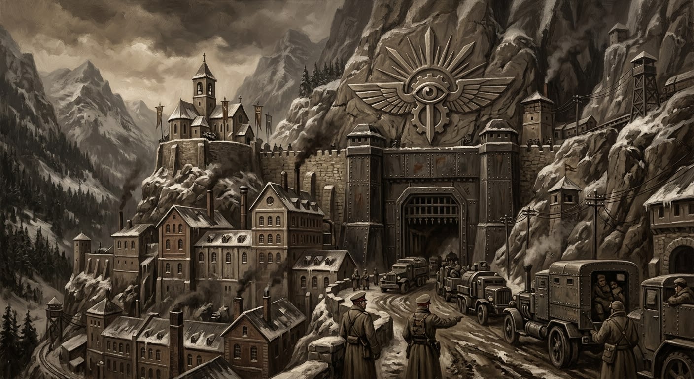 Carpathian Gates — Carpathian Gates, rendered as oil-painting.