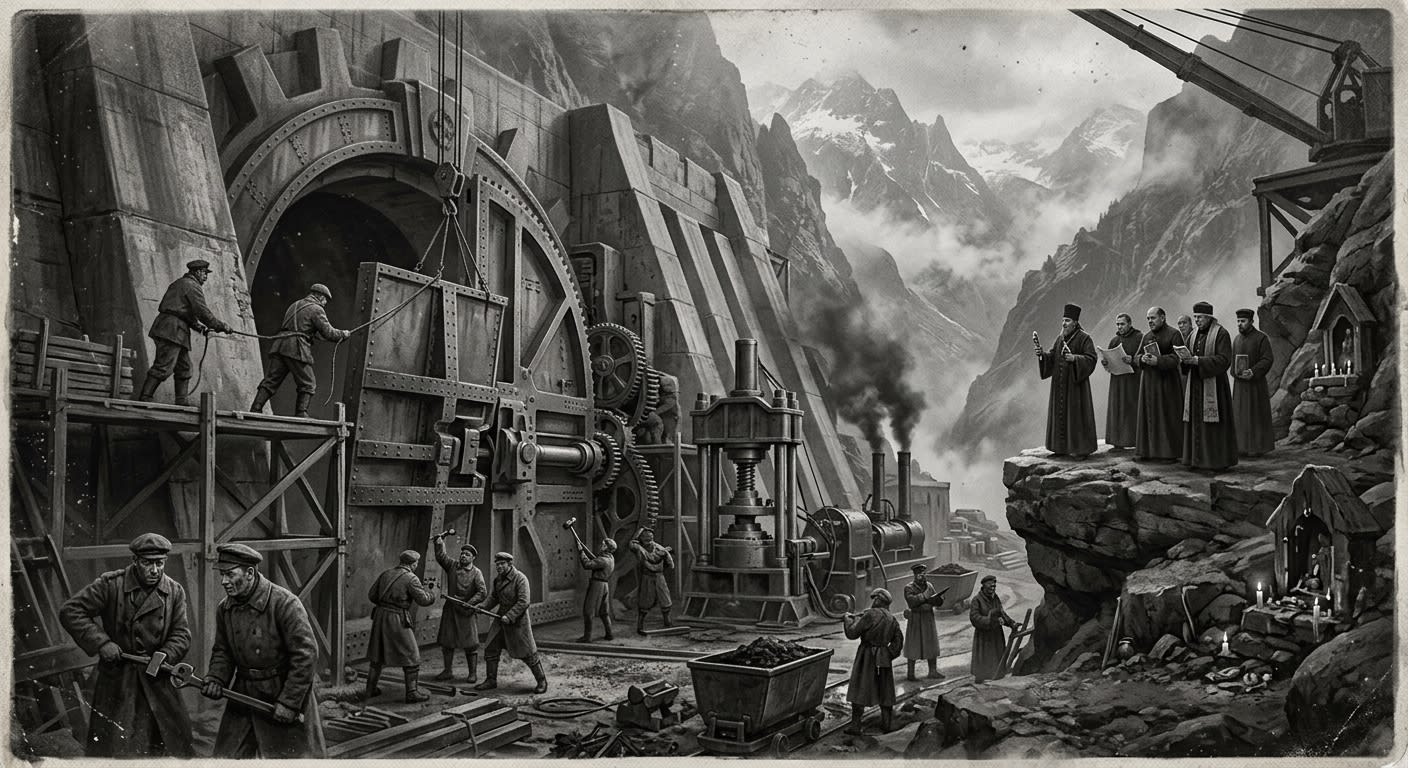 Carpathian Gates — On the Making of the Gates, rendered as photograph.