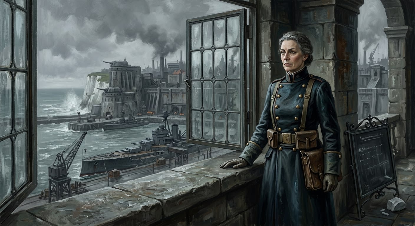 Commander-Prior Sabelle Morn — Commander-Prior Sabelle Morn, rendered as oil-painting.