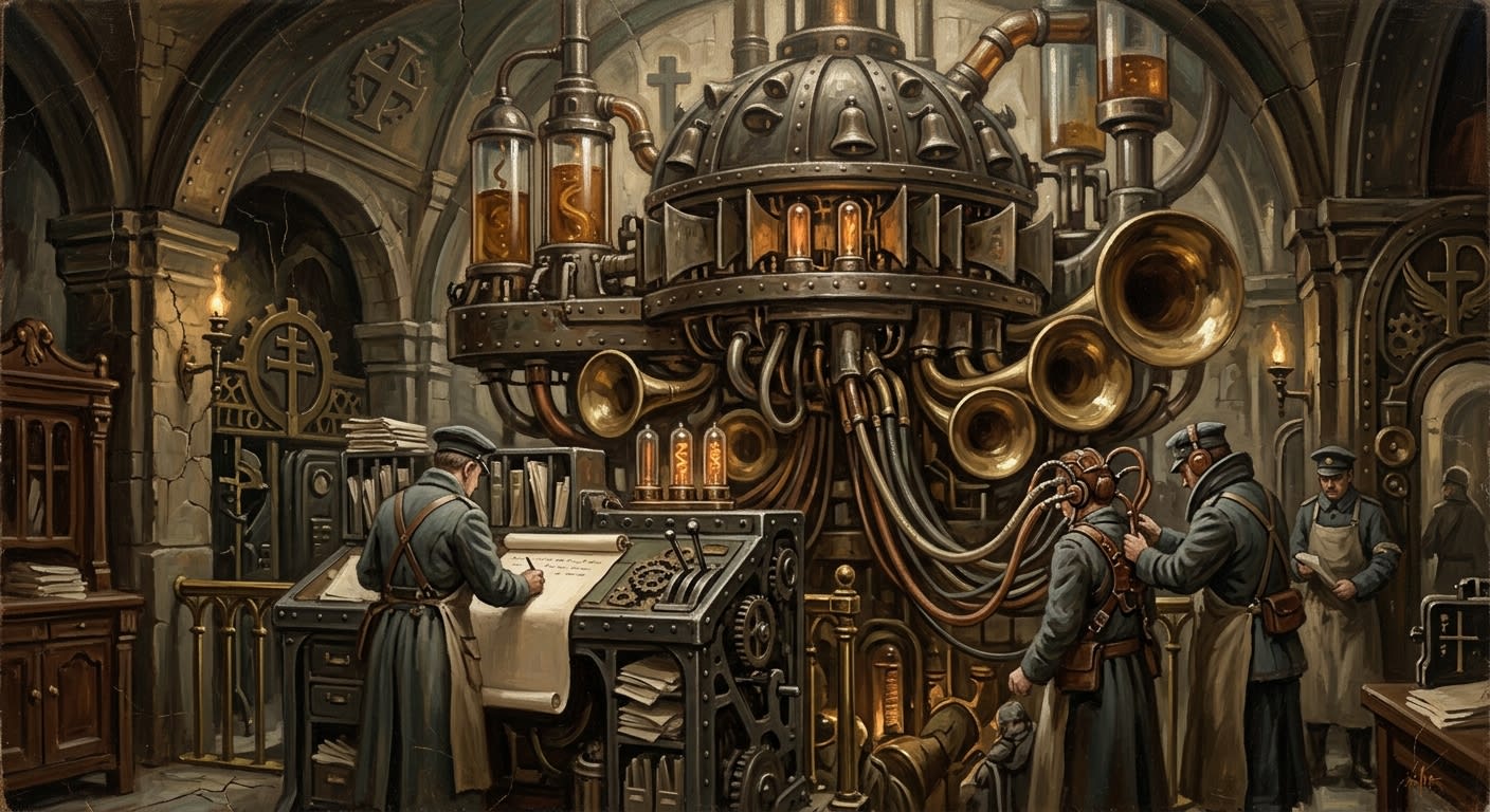 Doctrine of the Inaudible Voice — Doctrine of the Inaudible Voice, rendered as oil-painting.