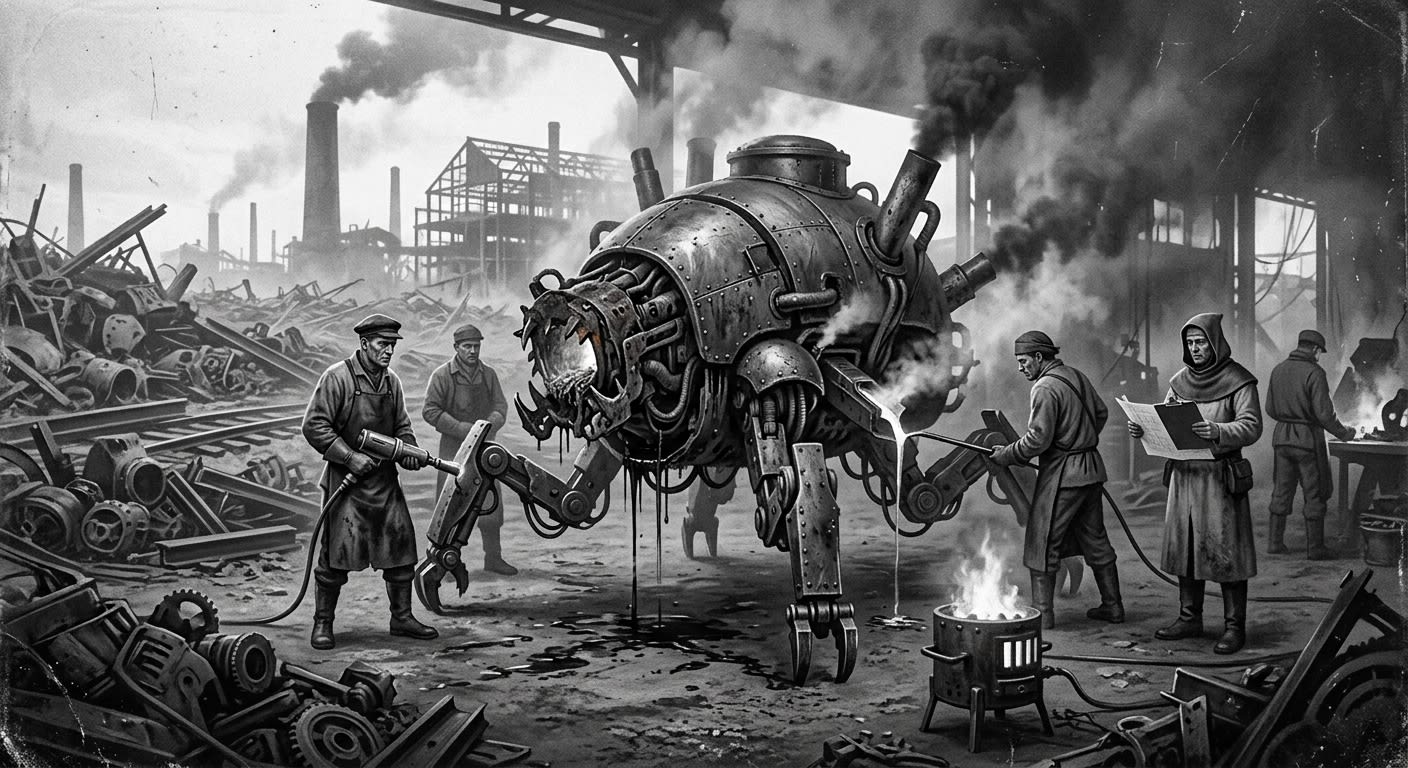 Forge-Beasts — On Their Making in the Iron Wastes, rendered as photograph.