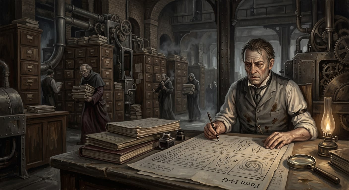 Form 14-G — Form 14-G, rendered as oil-painting.