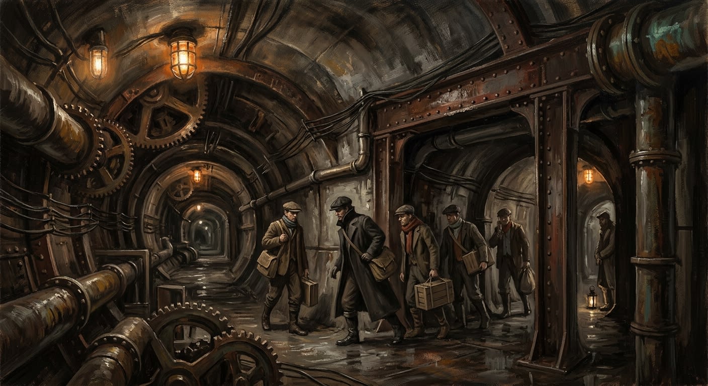 Hush Tunnels — Hush Tunnels, rendered as oil-painting.