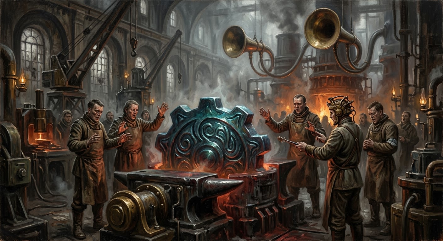 Hymnsteel — Hymnsteel, rendered as oil-painting.