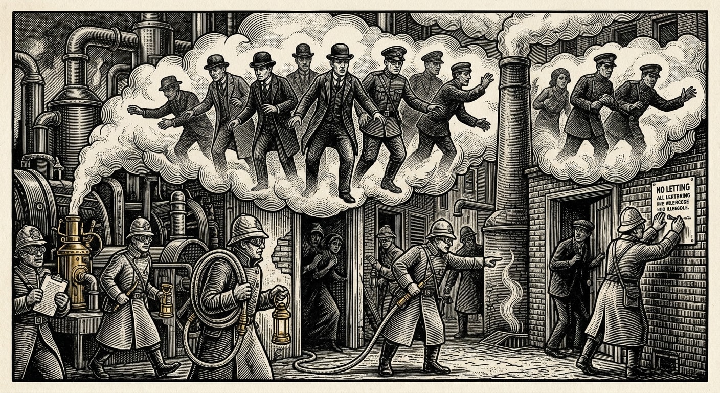 Operational Directive 14 — On the Fourteen Powers, rendered as woodcut.