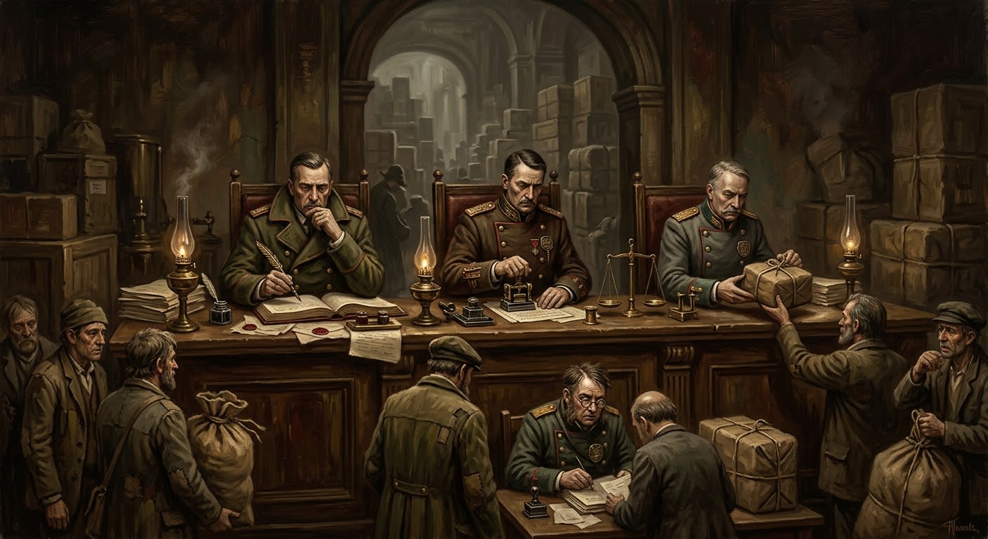 Port Court — Port Court, rendered as oil-painting.
