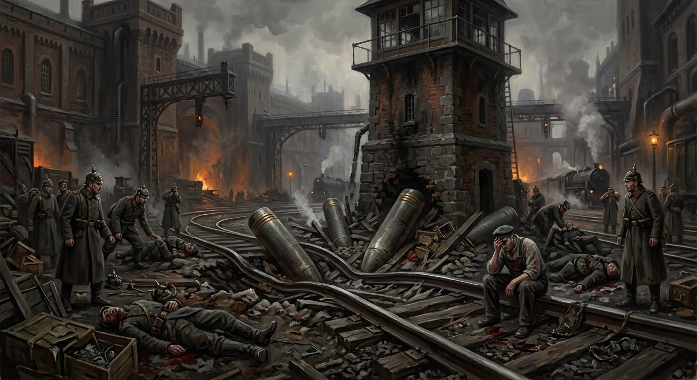 Przemyśl Battery Misfire — Przemyśl Battery Misfire, rendered as oil-painting.