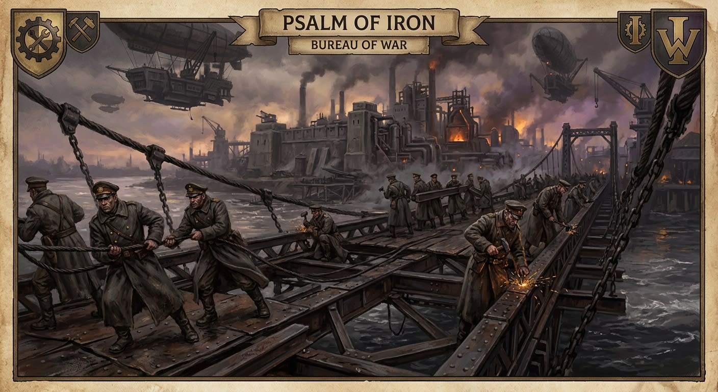 Psalm of Iron — Psalm of Iron, rendered as oil-painting.