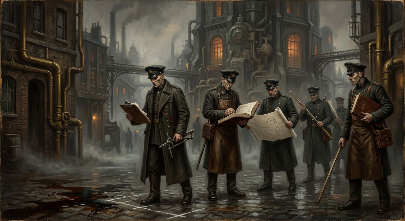 Rationalist Philosophical Police — Rationalist Philosophical Police, rendered as oil-painting.