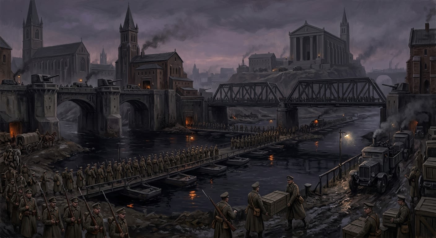 Saint Hadrien's Ford — Saint Hadrien's Ford, rendered as oil-painting.