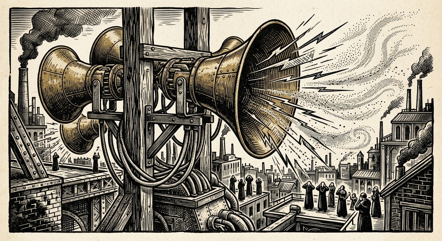 Sermon-horns — On Manufacture, Throat, and Saint-Dust, rendered as woodcut.