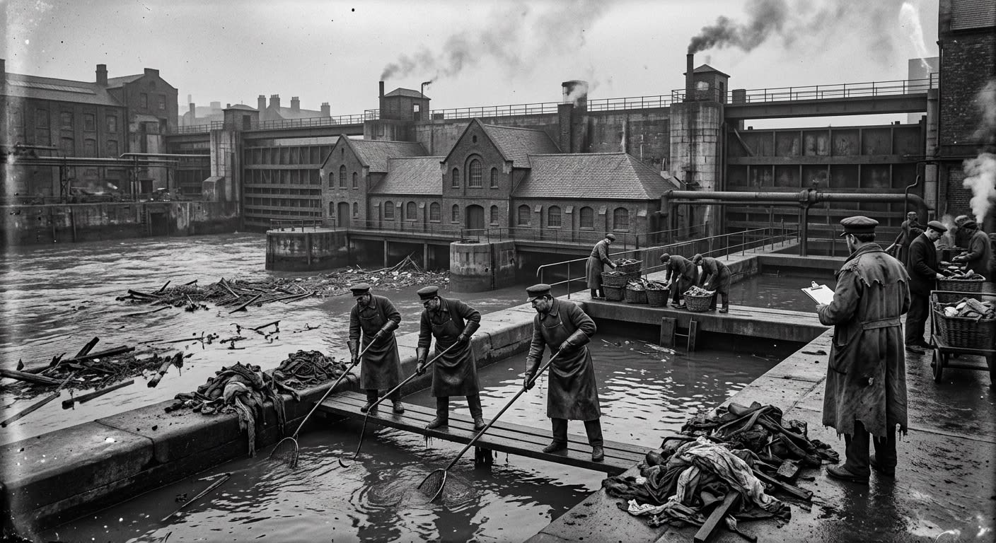 Sluice Yards — On Their Founding Beneath the Ribs, rendered as photograph.