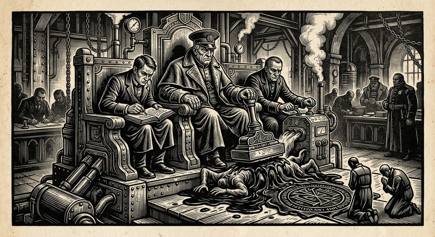 Standard Ratification Protocol — On the Seating of Consent, rendered as woodcut.