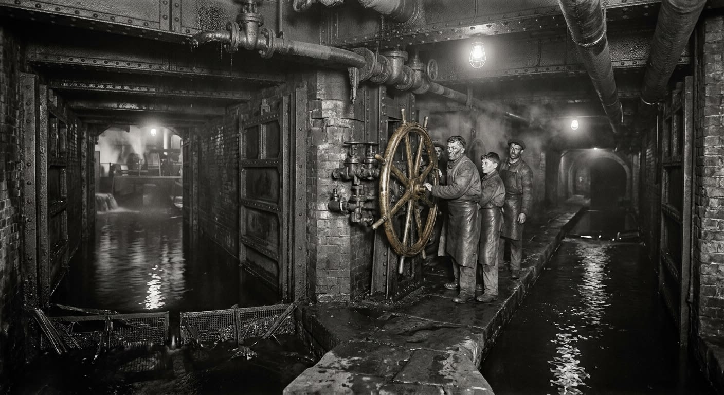 Still-Canals of Brast — On the First Channels, rendered as photograph.