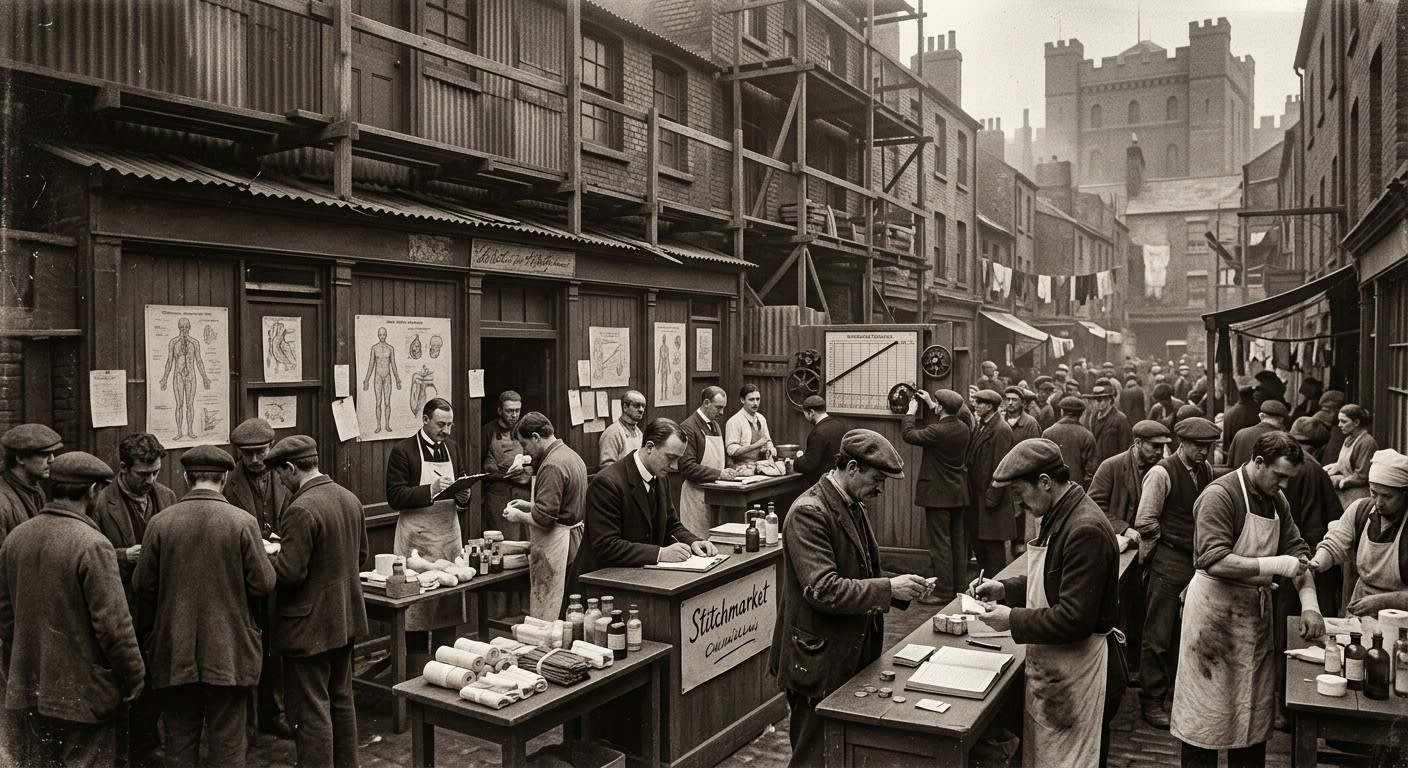 Stitchmarket — On the Need That Founded It, rendered as photograph.