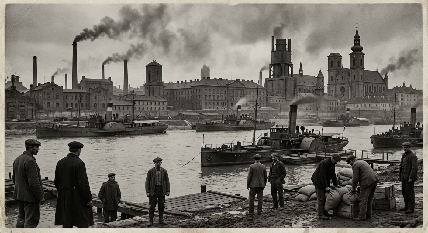 Szeged — On the River Before the Hunger, rendered as photograph.