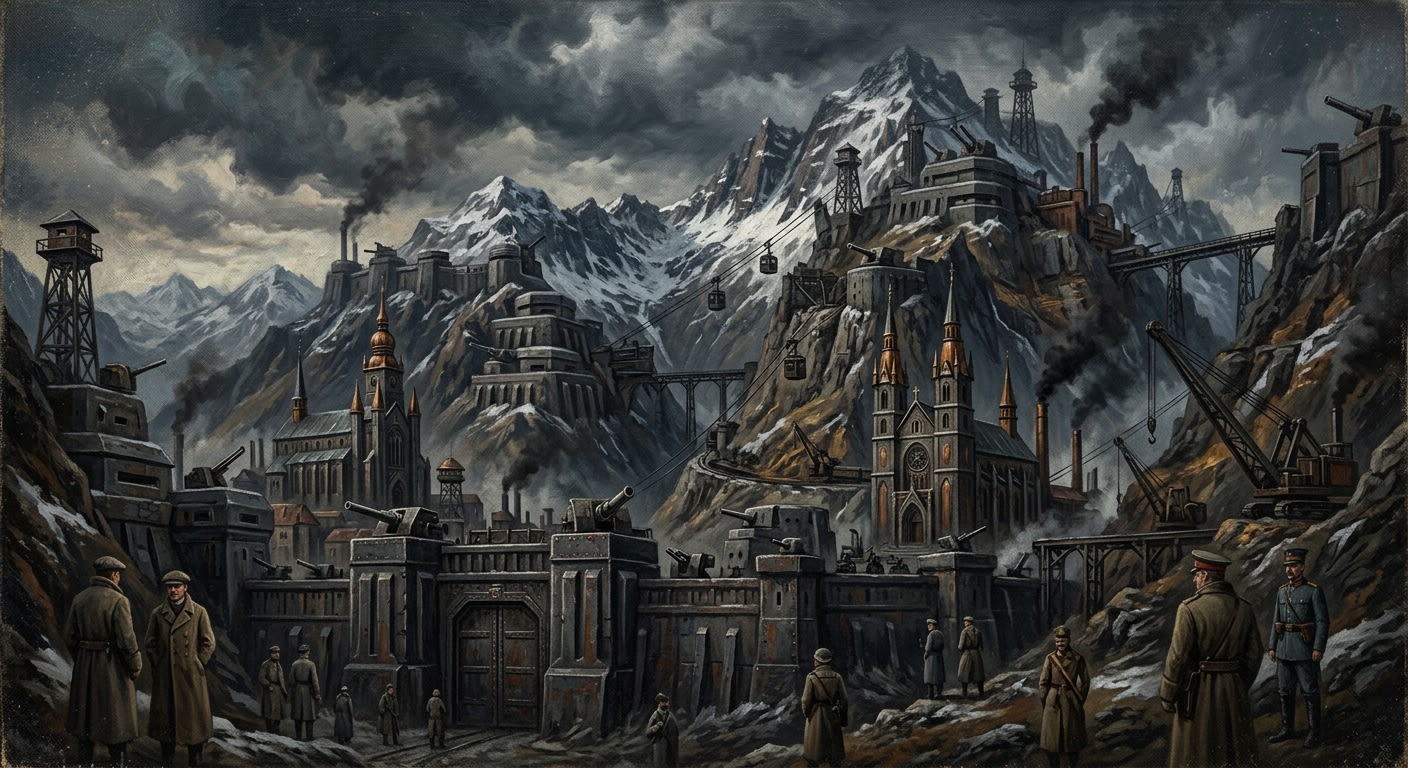 Transylvanian Alps — Transylvanian Alps, rendered as oil-painting.