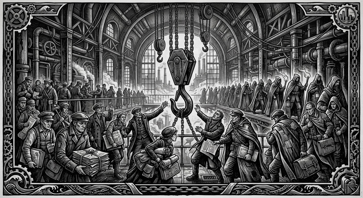 Unread — On the Doctrine of the Hook, rendered as woodcut.