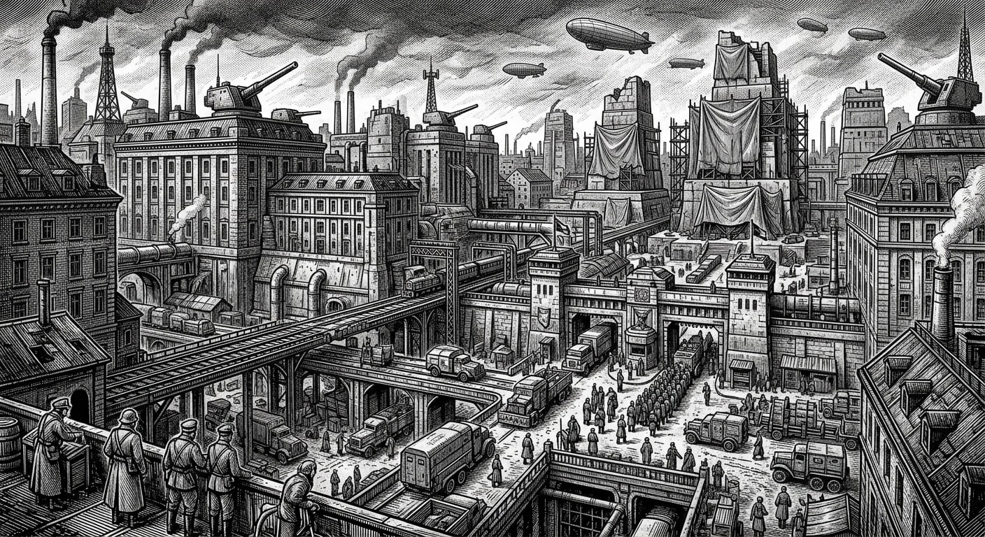 Vienna — On the Rationalist Capital, rendered as woodcut.