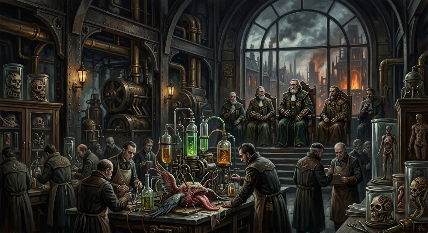 Academy of Sciences — Academy of Sciences, rendered as oil-painting.
