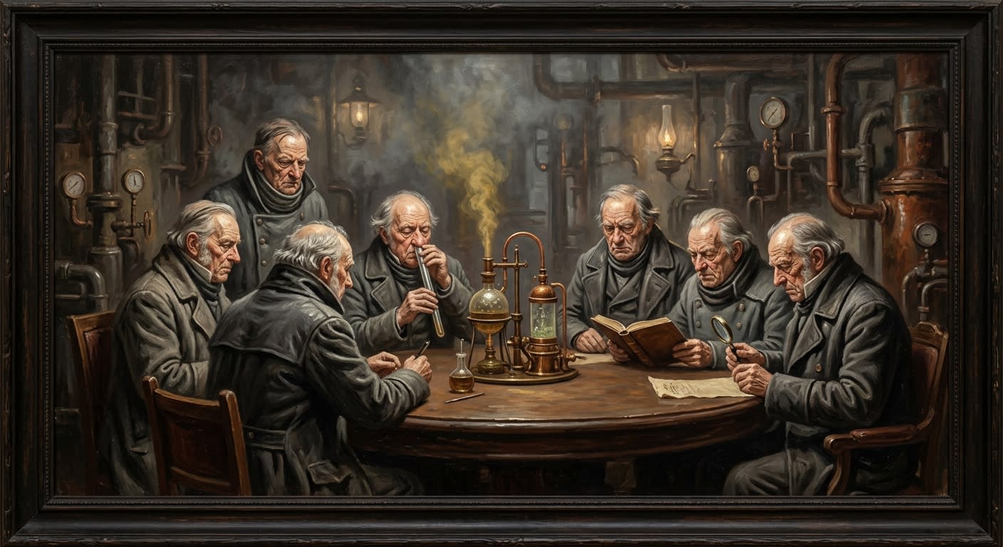 Air Auditors — Air Auditors, rendered as oil-painting.