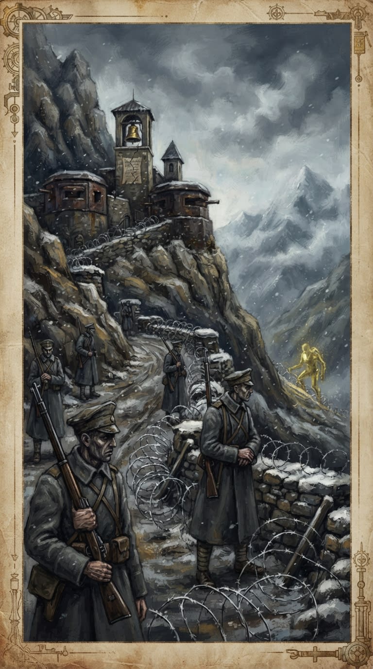 Alpine Watch — Alpine Watch, rendered as oil-painting.