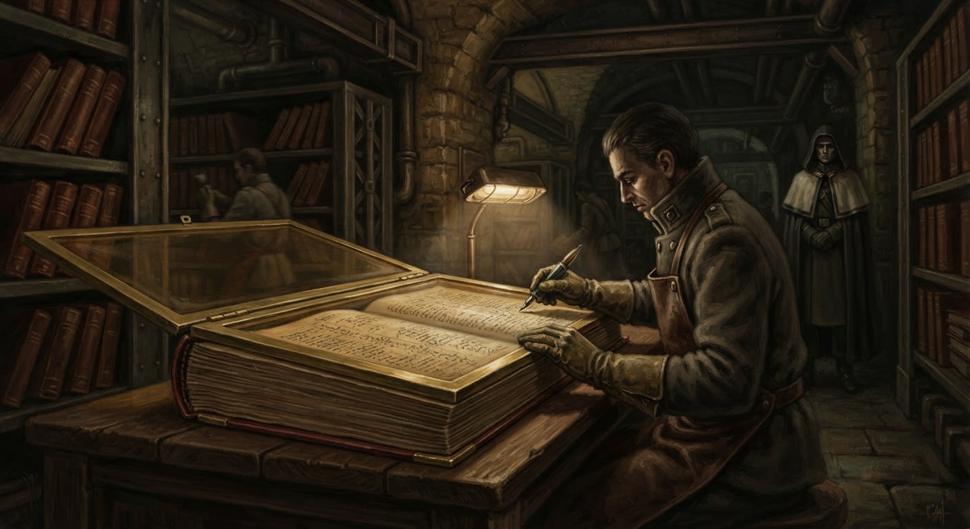 Amber Book — Amber Book, rendered as oil-painting.