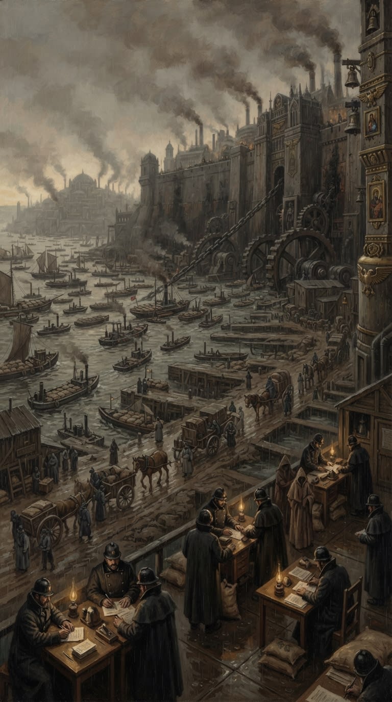 Anatolian grain convoys — Anatolian grain convoys, rendered as oil-painting.