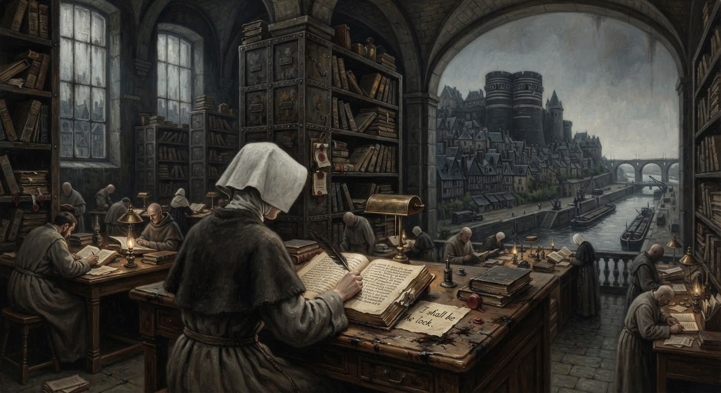 Angers — Angers, rendered as oil-painting.