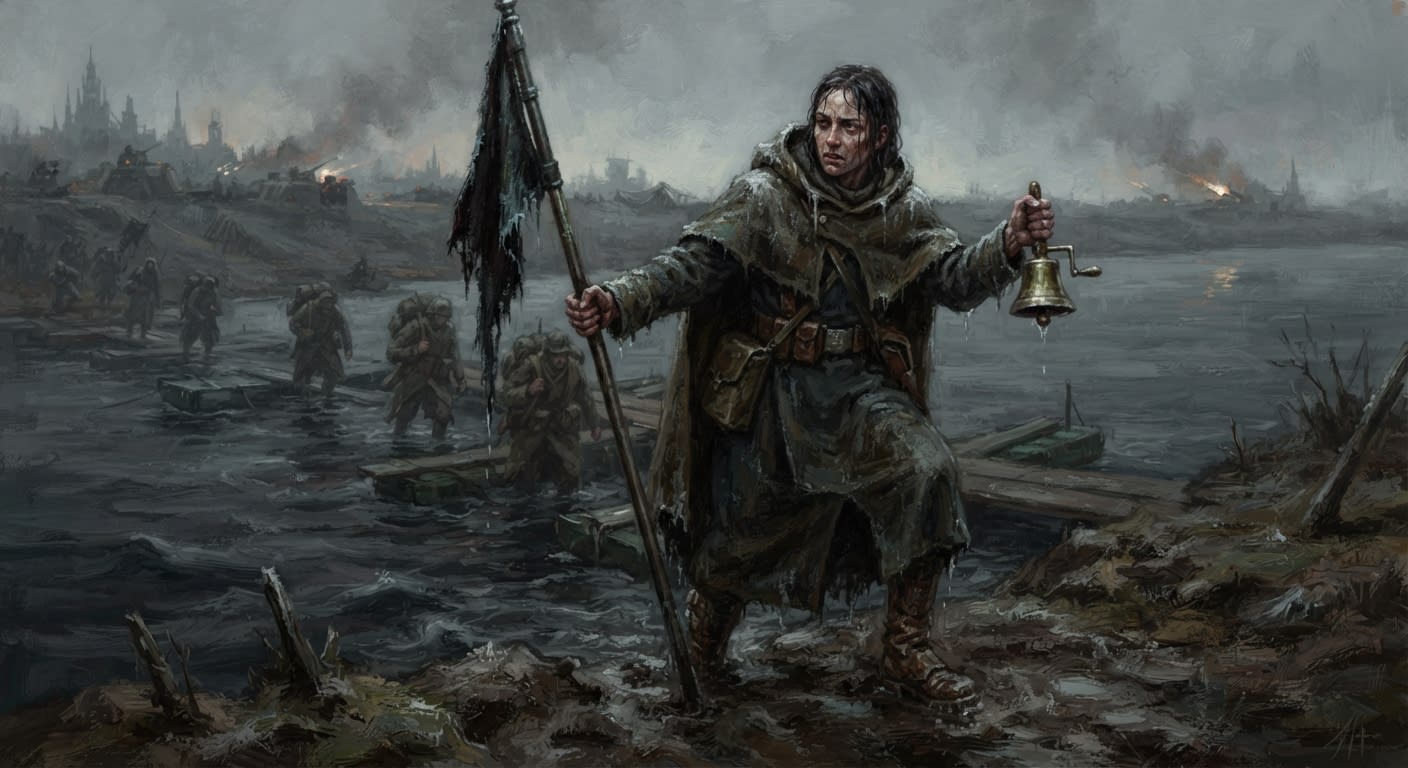 Sister-Vexillator Anje Rusk — Sister-Vexillator Anje Rusk, rendered as oil-painting.
