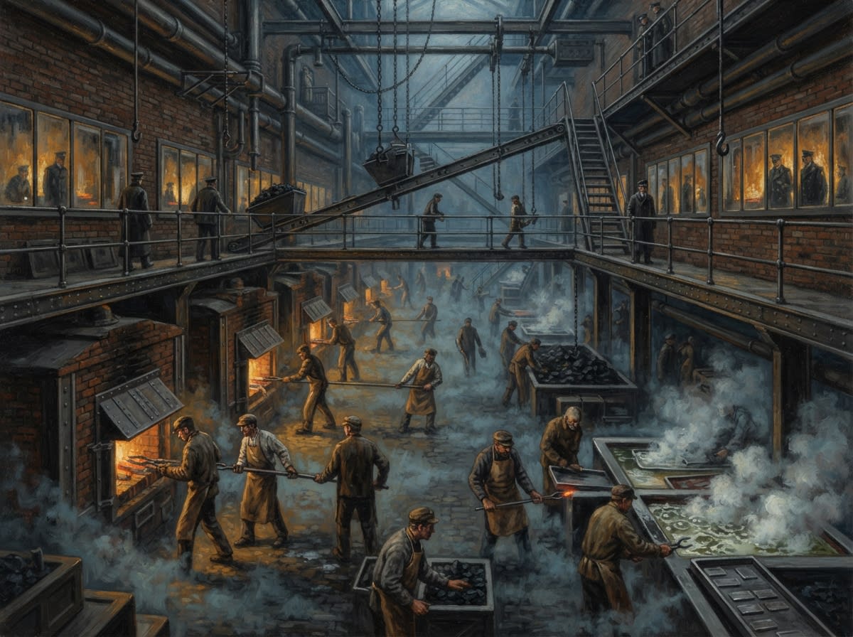 Anneal Courts — Anneal Courts, rendered as oil-painting.