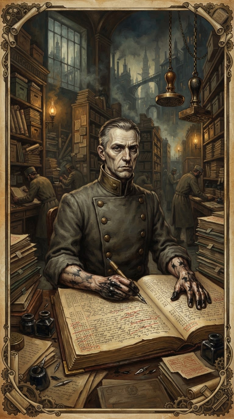 Arch-Notary Veyl — Arch-Notary Veyl, rendered as oil-painting.
