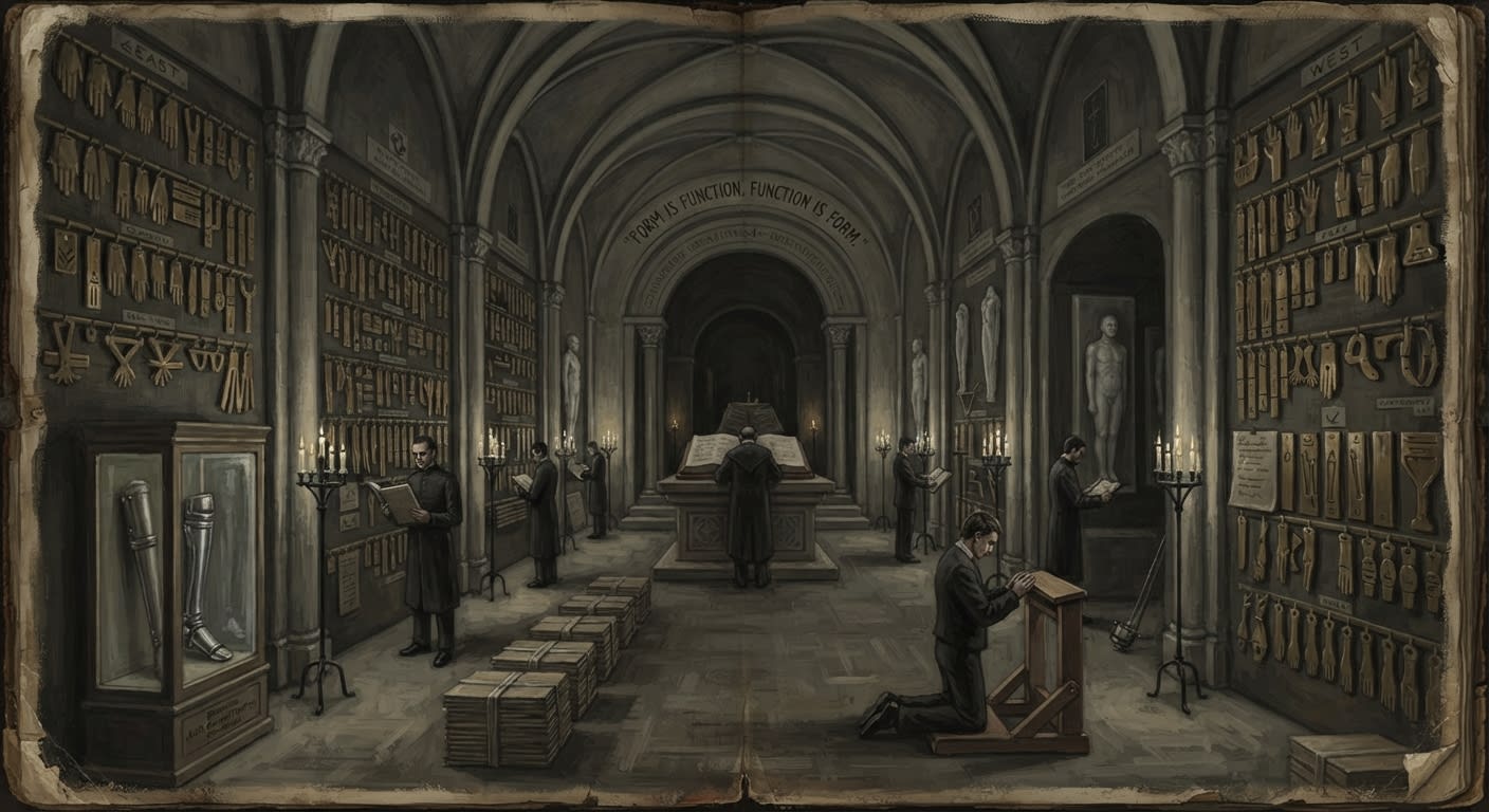 Archive of Prescribed Gesture — Archive of Prescribed Gesture, rendered as oil-painting.