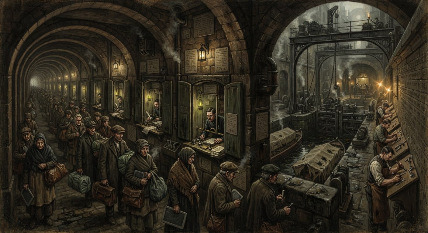 Archivolt Row — Archivolt Row, rendered as oil-painting.