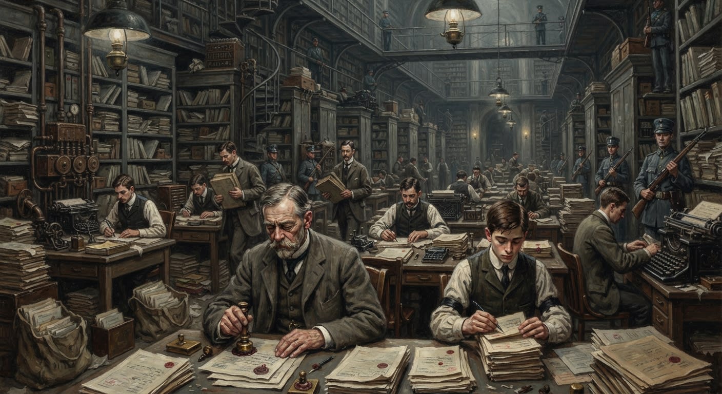 Archon-Custodian's Office — Archon-Custodian's Office, rendered as oil-painting.