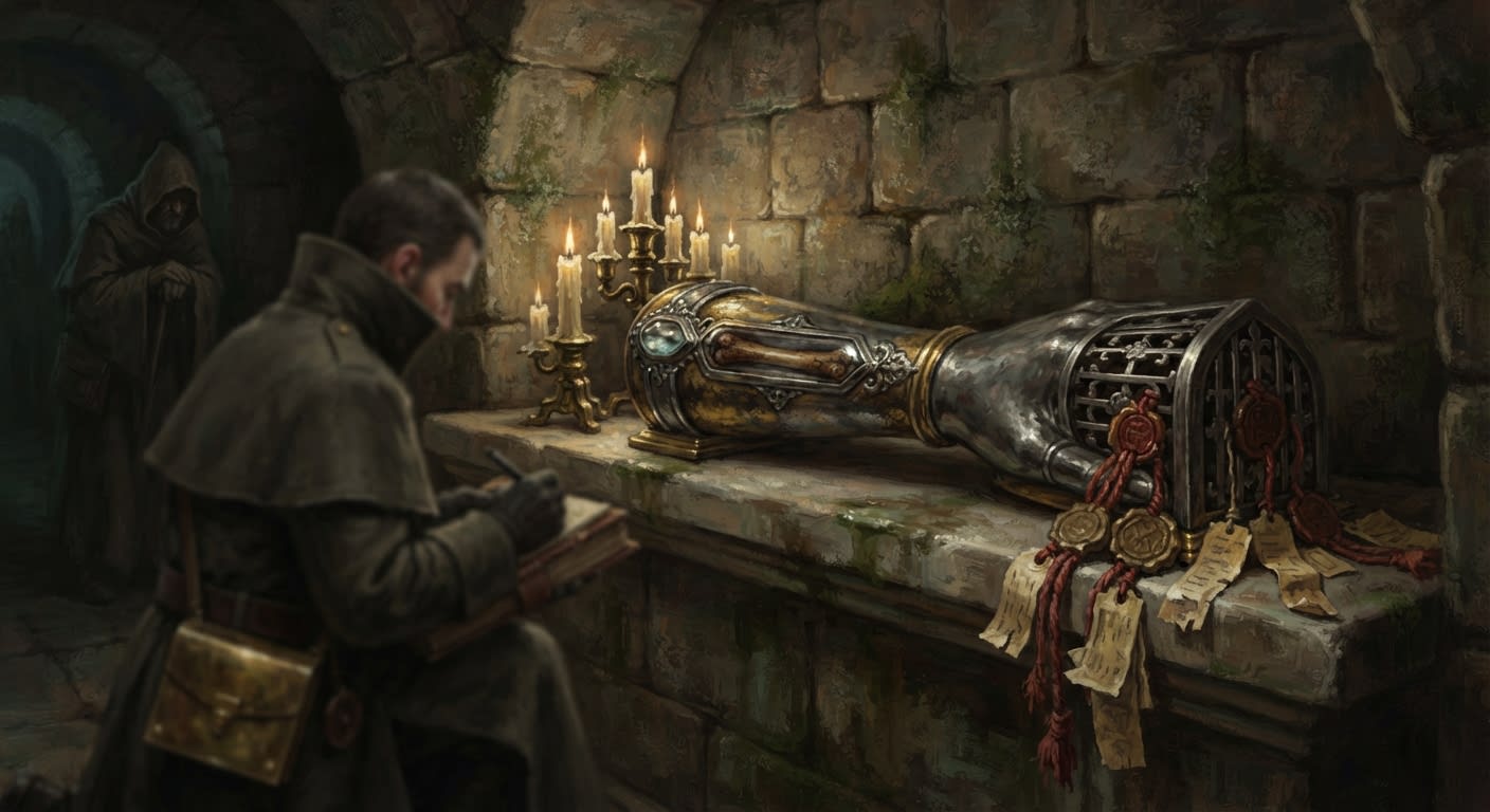 Arm of Victor — Arm of Victor, rendered as oil-painting.