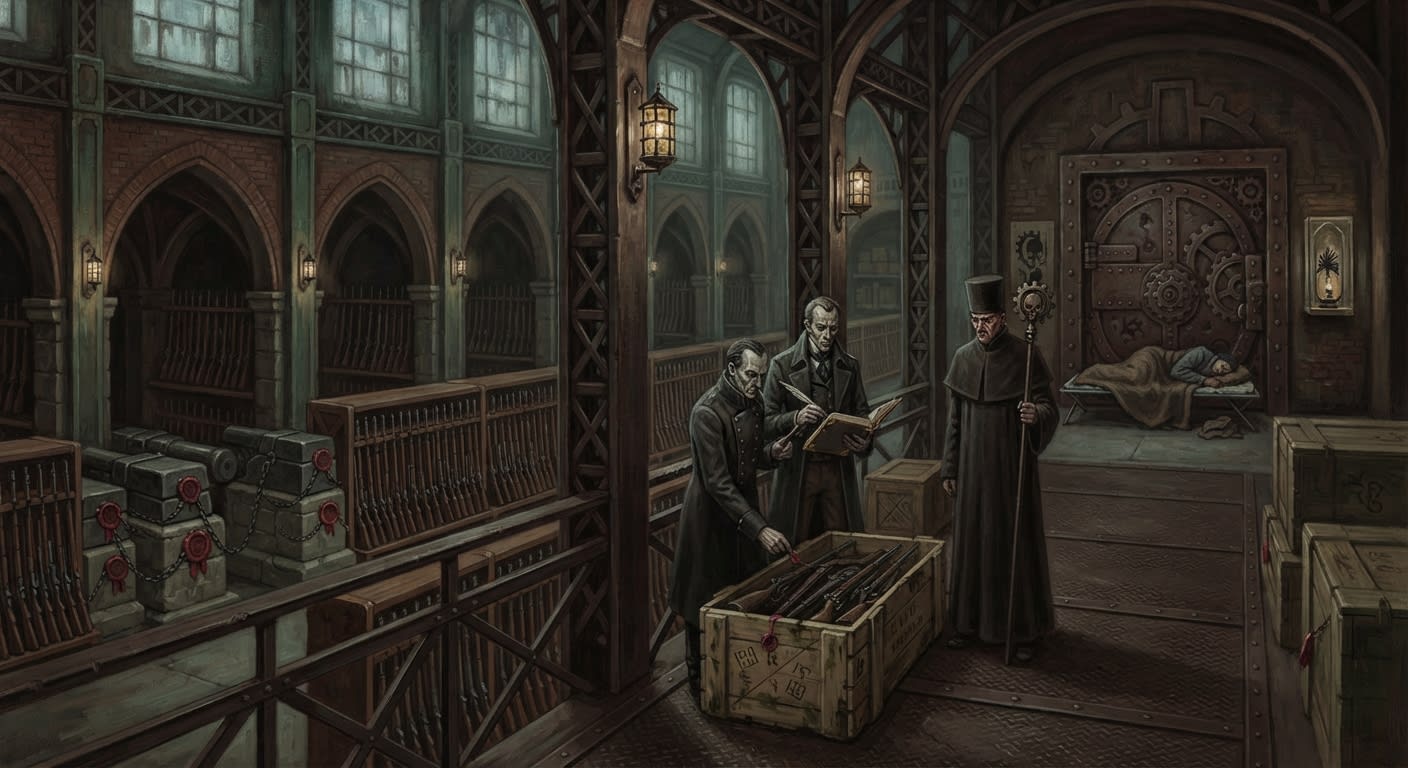 Armoury — Armoury, rendered as oil-painting.