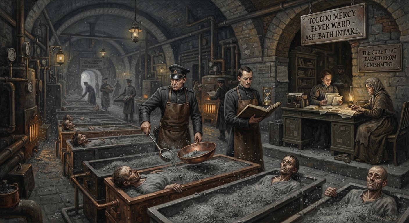Ash-Baths of Toledo — Ash-Baths of Toledo, rendered as oil-painting.